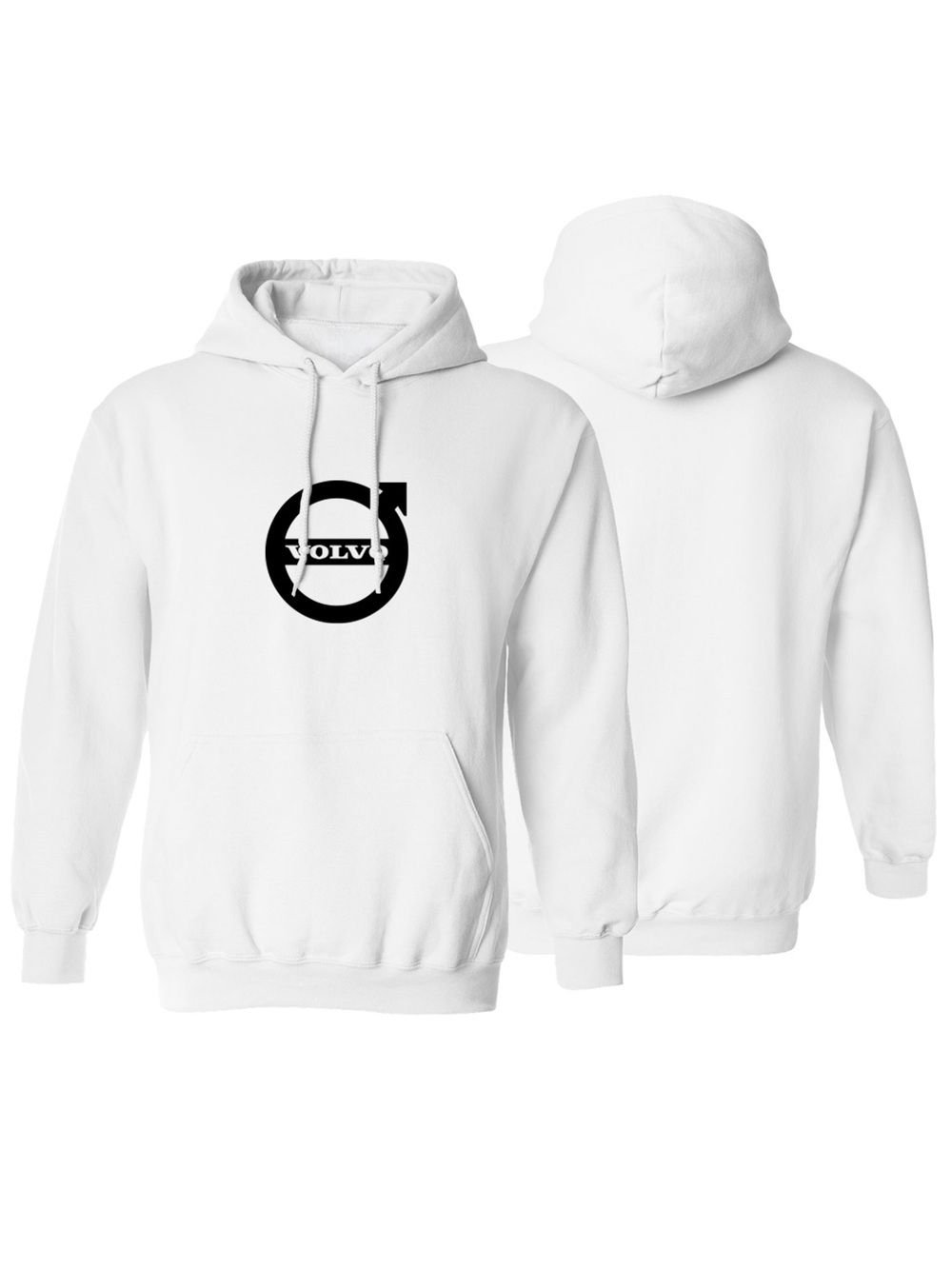 Men’s Volvo Pullover Hoodie White
